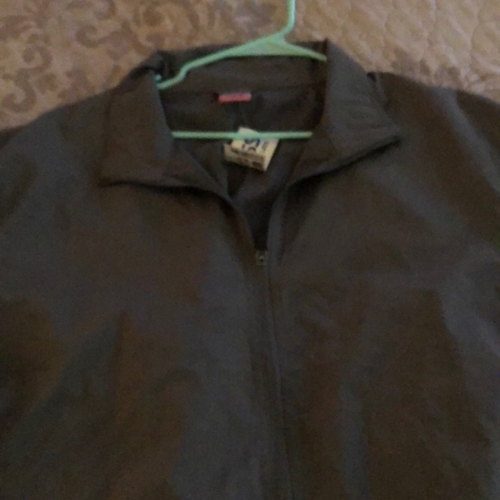 New grey windbreaker